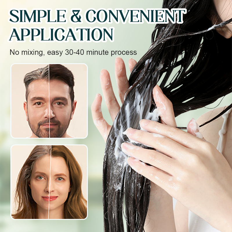 💇‍♀️ 2 ACHETÉS, 1 OFFERT ! 🌈 Kit de coloration douce longue durée Cozy Comfort™ – Couverture parfaite des cheveux gris (Grande promotion de Noël 🎄)