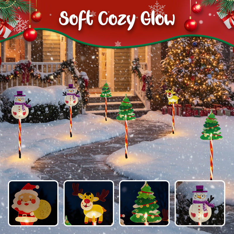 🔥Méga offre du Black Friday ! – 50 % de réduction !🔥🎅Lampe de jardin lumineuse de Noël