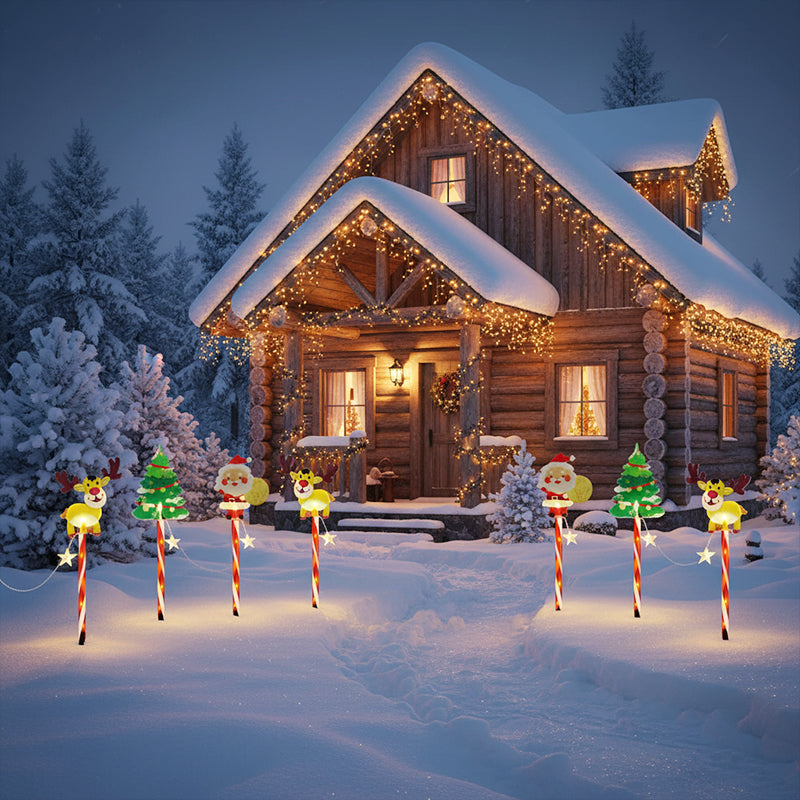🔥Méga offre du Black Friday ! – 50 % de réduction !🔥🎅Lampe de jardin lumineuse de Noël