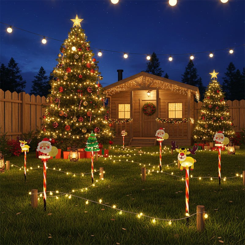 🔥Méga offre du Black Friday ! – 50 % de réduction !🔥🎅Lampe de jardin lumineuse de Noël
