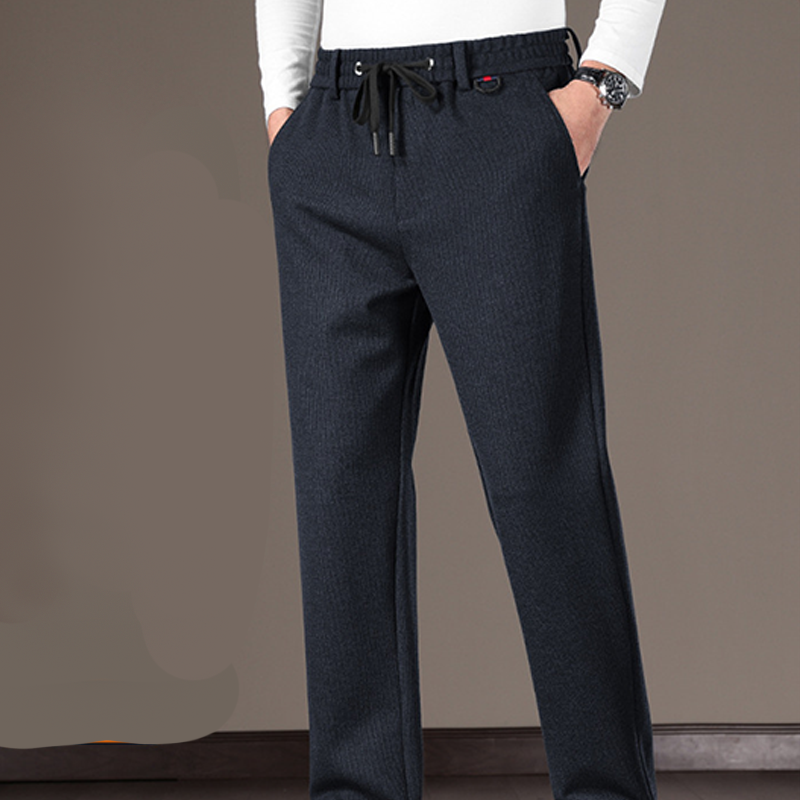 Pantalon d'hiver classique pour homme avec cordon de serrage – Chaud, confortable et élégant ❄️ | Soldes de Noël : jusqu'à 40 % de réduction et sans frais cachés ! 🎁
