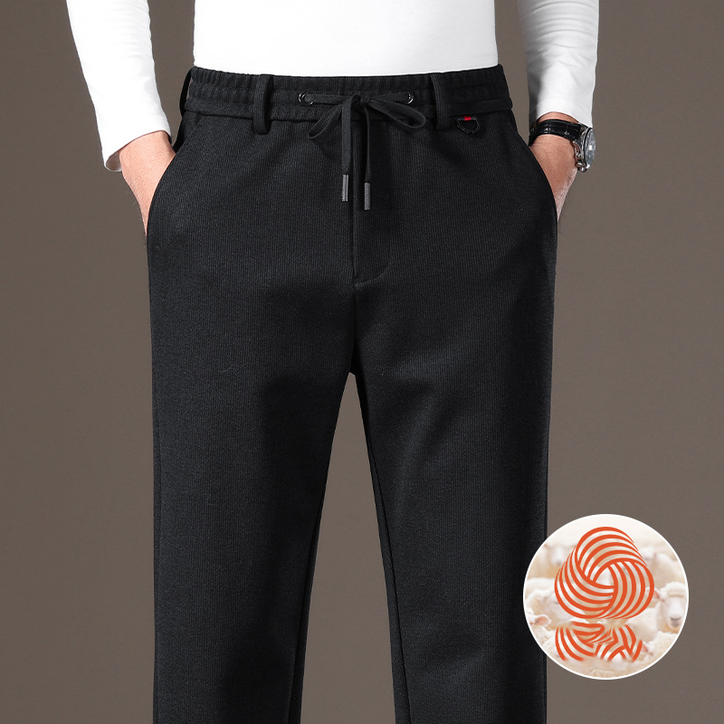 Pantalon d'hiver classique pour homme avec cordon de serrage – Chaud, confortable et élégant ❄️ | Soldes de Noël : jusqu'à 40 % de réduction et sans frais cachés ! 🎁