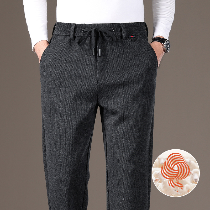 Pantalon d'hiver classique pour homme avec cordon de serrage – Chaud, confortable et élégant ❄️ | Soldes de Noël : jusqu'à 40 % de réduction et sans frais cachés ! 🎁