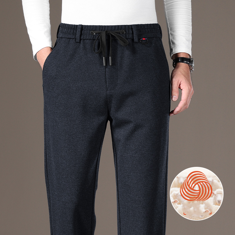 Pantalon d'hiver classique pour homme avec cordon de serrage – Chaud, confortable et élégant ❄️ | Soldes de Noël : jusqu'à 40 % de réduction et sans frais cachés ! 🎁
