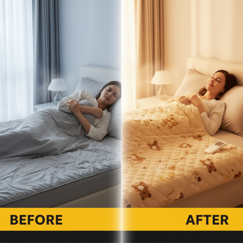 💥2025 Neues Upgrade⚡Beheizte Matratzenauflage mit intelligenter Temperaturregelung