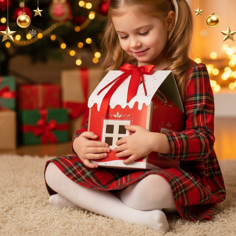 Weihnachtliches Wunderland-Häuschen Geschenkbox – Perfekt für magische Geschenke 🎅 | Black Friday & Weihnachtsrabatt bis zu 50 %! Keine versteckten Kosten!