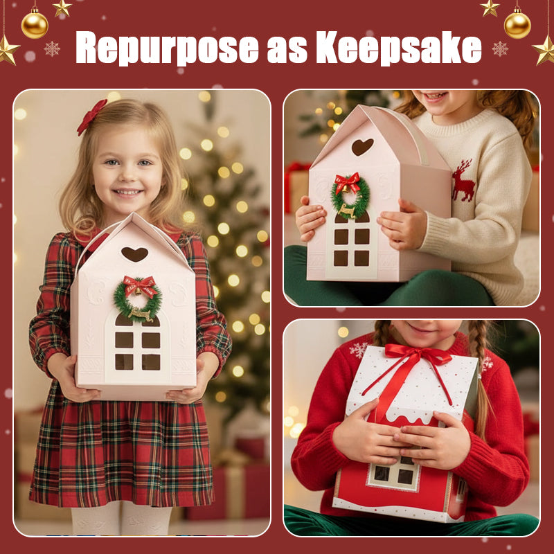 Weihnachtliches Wunderland-Häuschen Geschenkbox – Perfekt für magische Geschenke 🎅 | Black Friday & Weihnachtsrabatt bis zu 50 %! Keine versteckten Kosten!