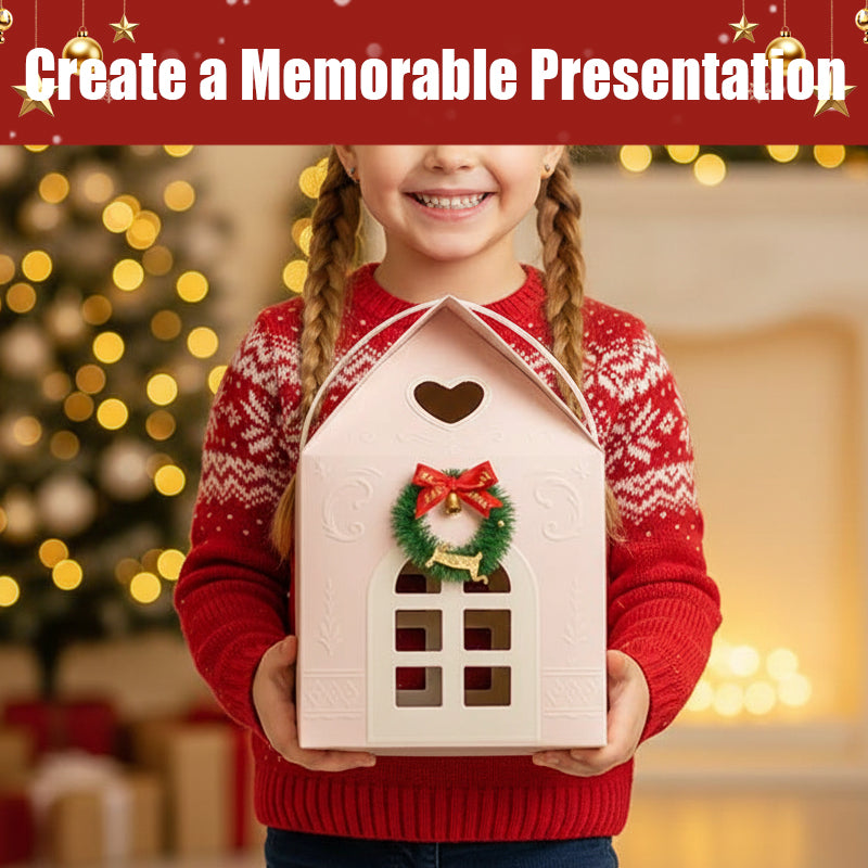 Weihnachtliches Wunderland-Häuschen Geschenkbox – Perfekt für magische Geschenke 🎅 | Black Friday & Weihnachtsrabatt bis zu 50 %! Keine versteckten Kosten!