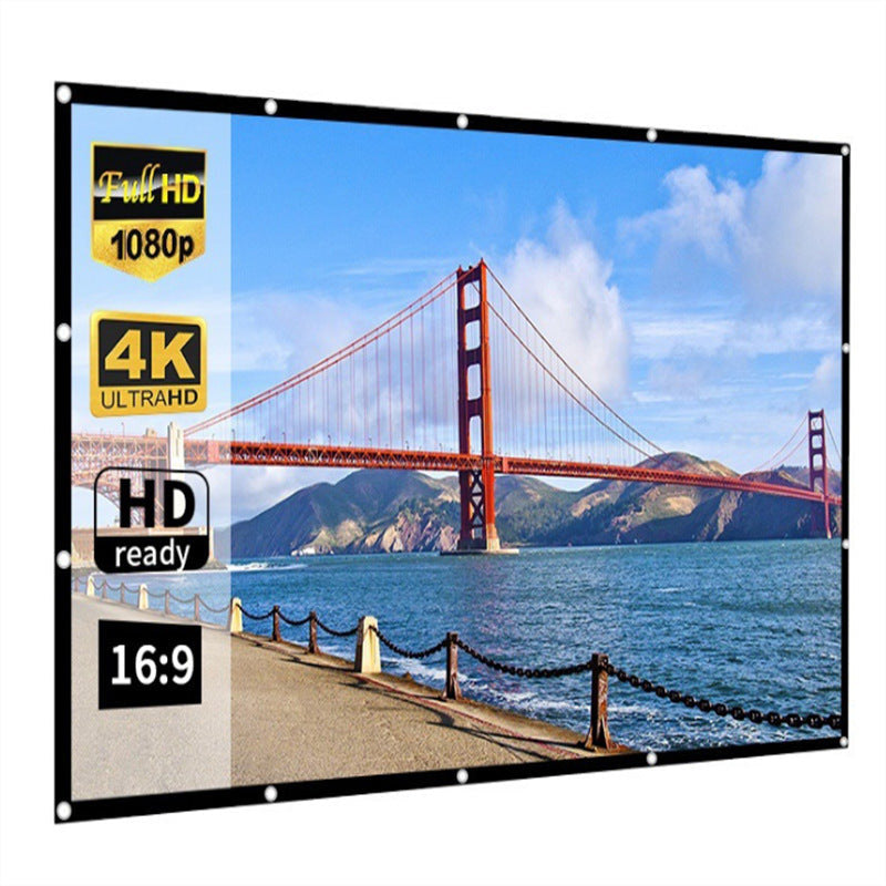 Écran de projection pliable et portable en polyester anti-lumière – Expérience cinéma à domicile 4K Ultra HD 🎄 Vente de Noël : jusqu’à 50 % de réduction ! Sans frais cachés ! 