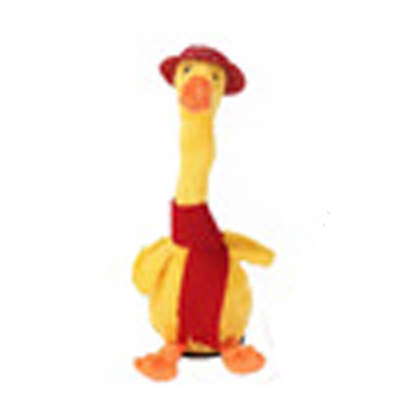 Peluche canard interactive parlante et dansante 