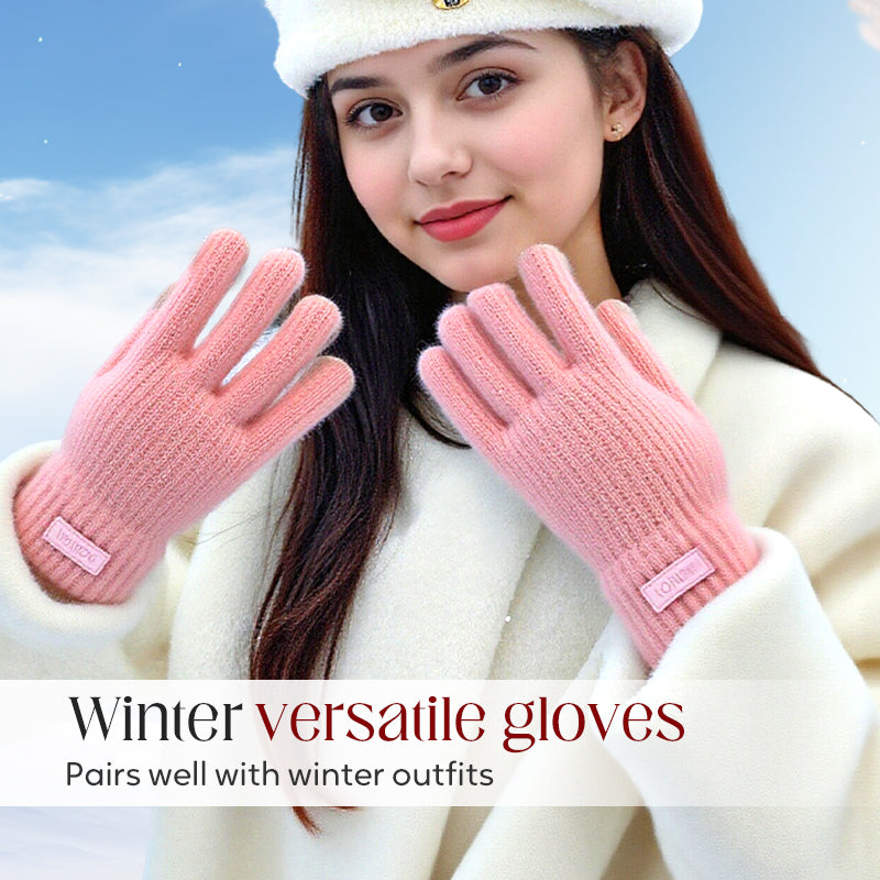 Gants chauds en tricot thermique compatibles avec les écrans tactiles