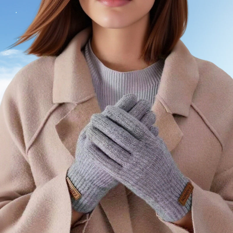 Gants chauds en tricot thermique compatibles avec les écrans tactiles
