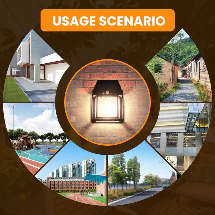 ✨ Kuschelwohl™ Solar-Wandleuchte mit Bewegungssensor – Warme Wolfram-Optik | Kaufen Sie 2, Erhalten Sie 1 Gratis 🎁