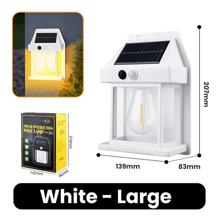 ✨ Kuschelwohl™ Solar-Wandleuchte mit Bewegungssensor – Warme Wolfram-Optik | Kaufen Sie 2, Erhalten Sie 1 Gratis 🎁
