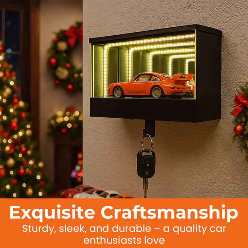 Infinity LED Schlüsselhalter – Garage im Mini-Format für echte Auto-Liebhaber | Weihnachtsaktion 🎄 Bis zu -50 % Rabatt