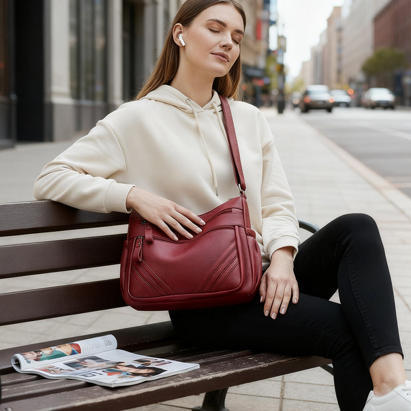 ⏳Nur für kurze Zeit 50 % Rabatt!💥 Stilvolle Schultertasche für Damen mit verstellbarem Riemen