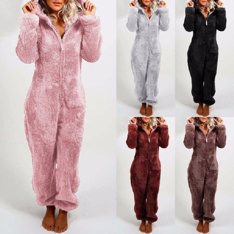 ✨🦊 Combinaison à capuche ultra-douce pour se détendre – tissu pelucheux, design ludique et coupe confortable (Un indispensable pour des moments cocooning à la maison !)