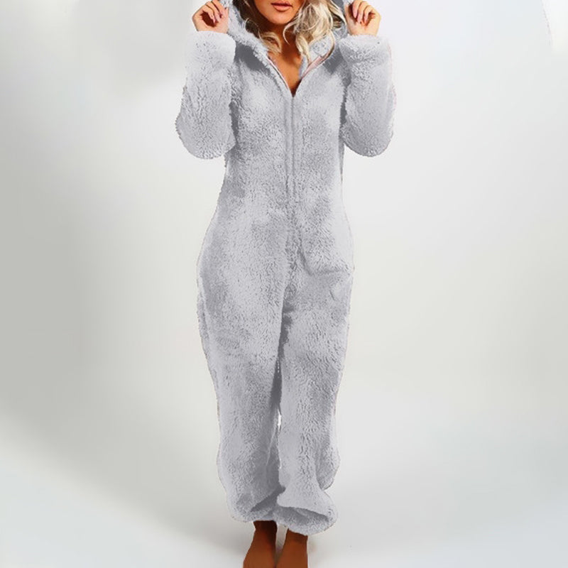 ✨🦊 Combinaison à capuche ultra-douce pour se détendre – tissu pelucheux, design ludique et coupe confortable (Un indispensable pour des moments cocooning à la maison !)