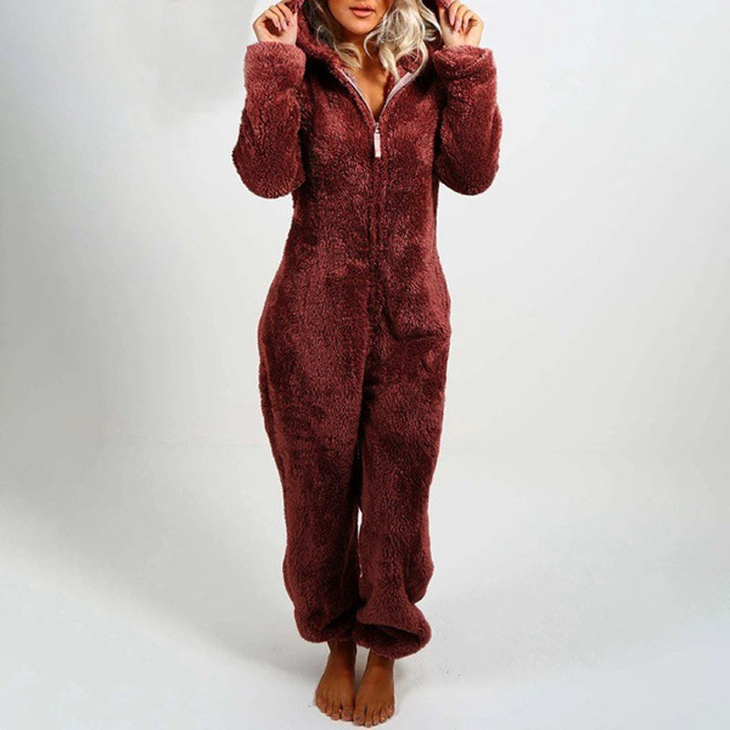 ✨🦊 Combinaison à capuche ultra-douce pour se détendre – tissu pelucheux, design ludique et coupe confortable (Un indispensable pour des moments cocooning à la maison !)