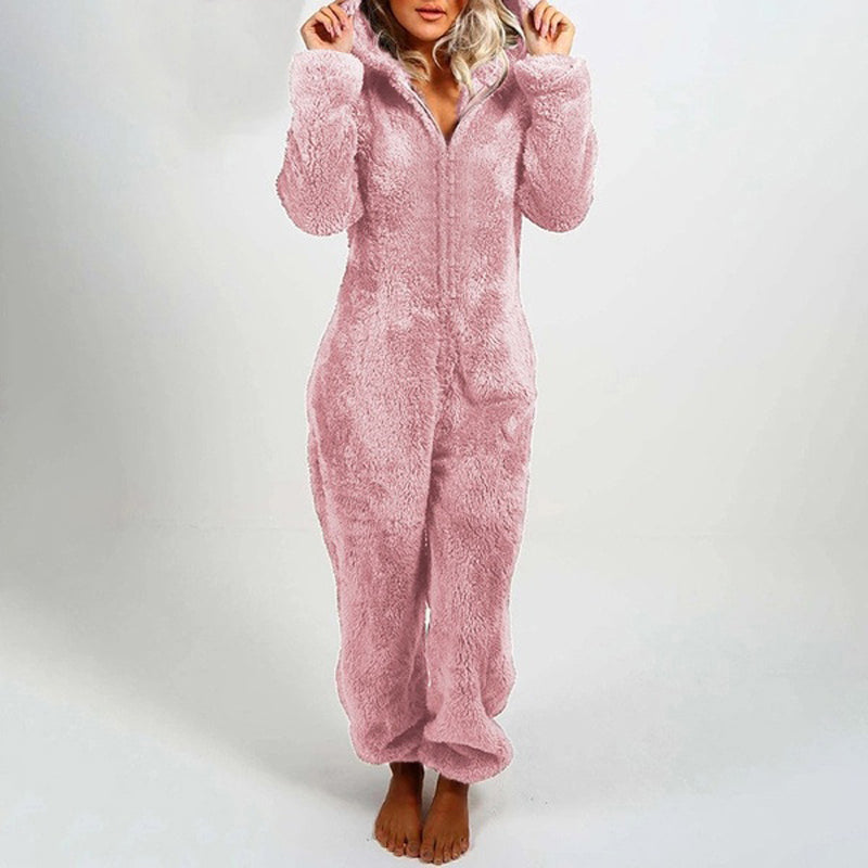 ✨🦊 Combinaison à capuche ultra-douce pour se détendre – tissu pelucheux, design ludique et coupe confortable (Un indispensable pour des moments cocooning à la maison !)