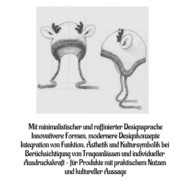 Original Festliche Weihnachtsgeweihmütze – Superweich, Warm & Niedlich ❄️🎅