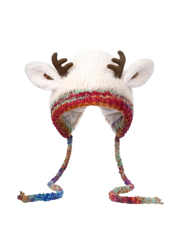 Original Festliche Weihnachtsgeweihmütze – Superweich, Warm & Niedlich ❄️🎅