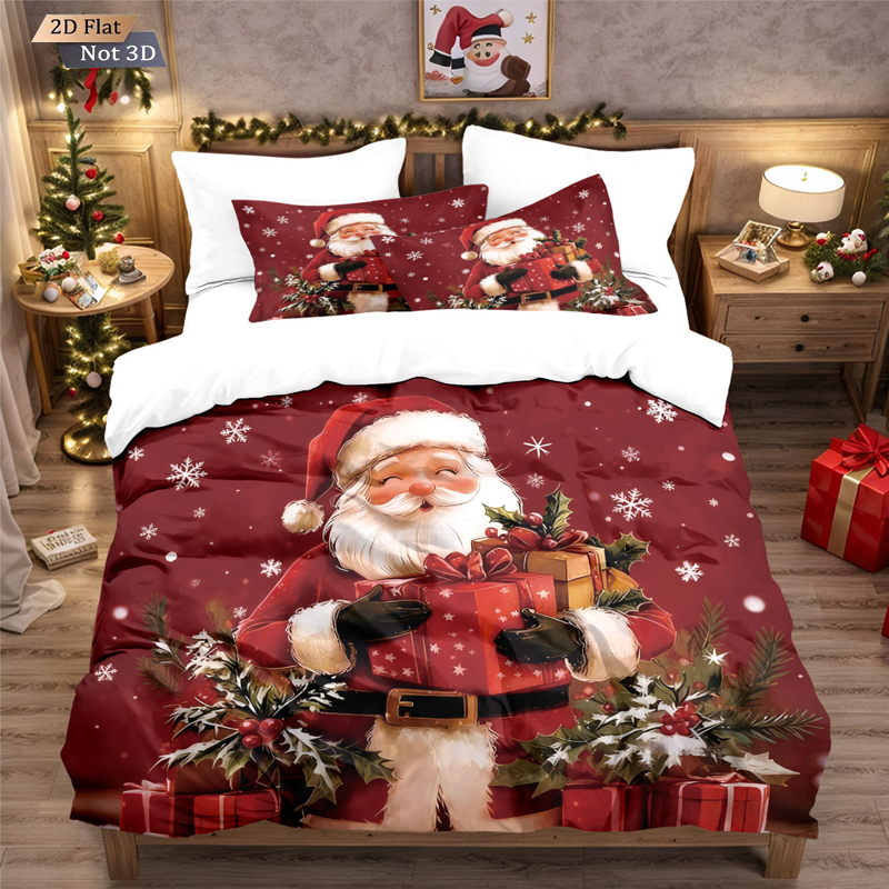 🔥Black-Friday-Mega-Angebot – 50 % Rabatt!🔥Festliches Weihnachts 3-teiliges Bettwäsche-Set