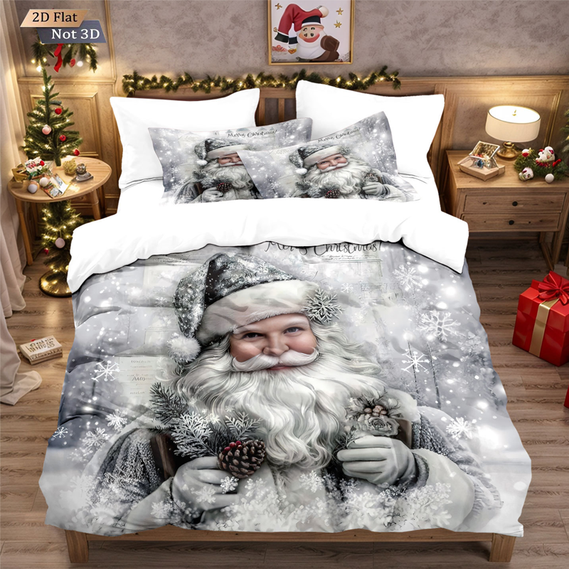 🔥Black-Friday-Mega-Angebot – 50 % Rabatt!🔥Festliches Weihnachts 3-teiliges Bettwäsche-Set