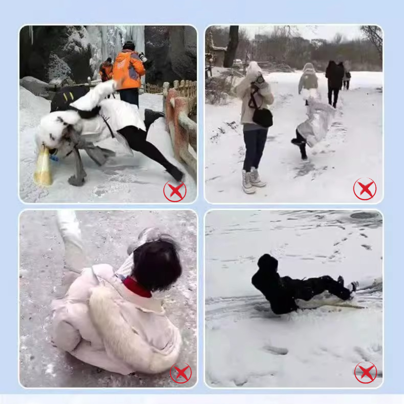 Crampons à glace universels à 5 dents pour chaussures et bottes