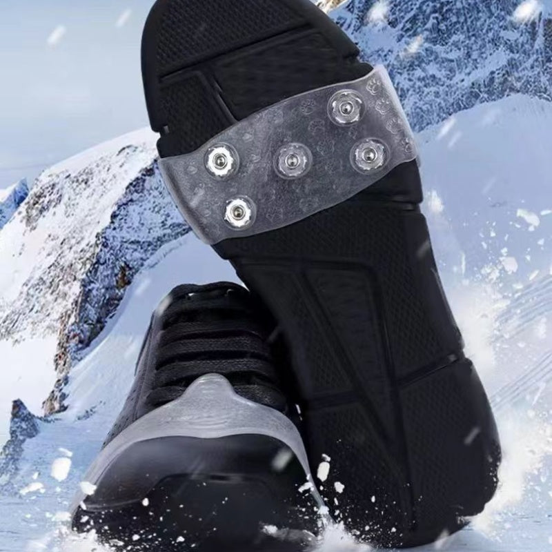 Crampons à glace universels à 5 dents pour chaussures et bottes