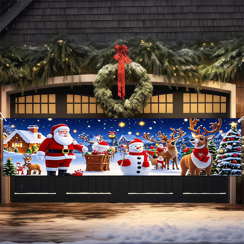 🔥Solange der Vorrat reicht 40 % Rabatt!🎉Weihnachtsbanner für draußen zum Aufhängen