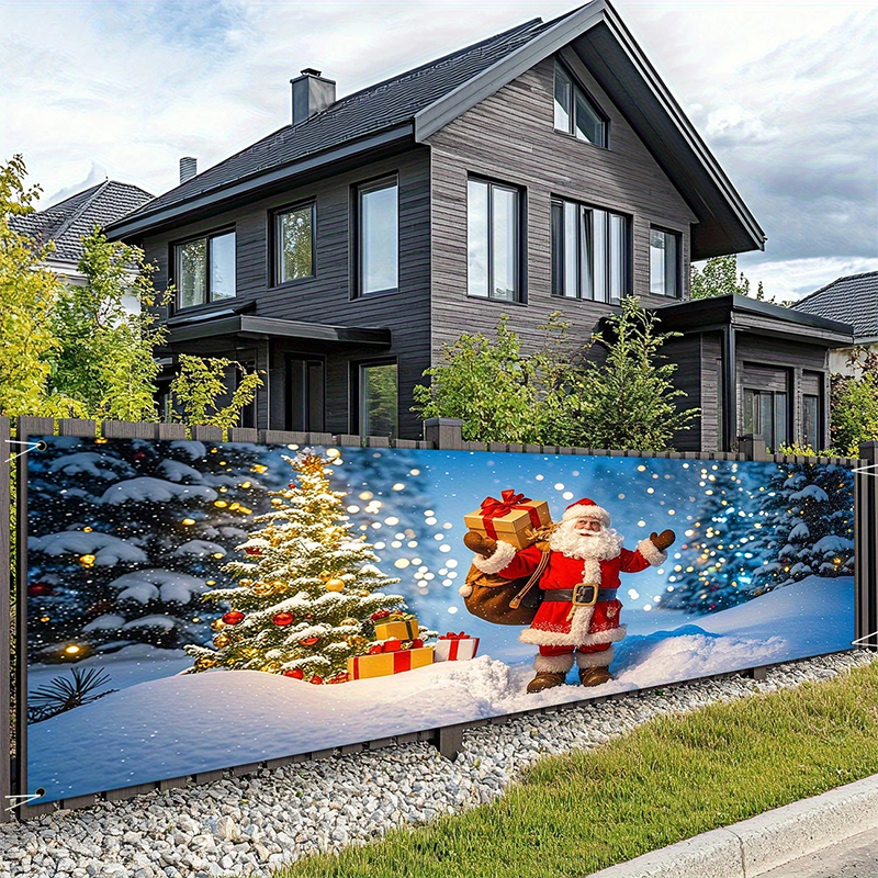 🔥Solange der Vorrat reicht 40 % Rabatt!🎉Weihnachtsbanner für draußen zum Aufhängen