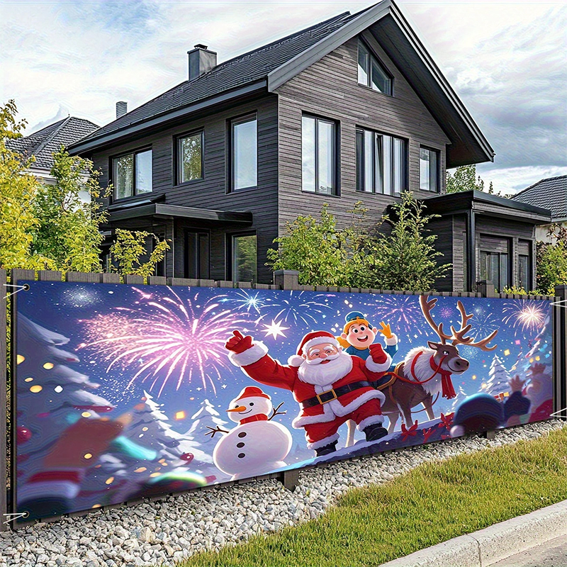🔥Solange der Vorrat reicht 40 % Rabatt!🎉Weihnachtsbanner für draußen zum Aufhängen
