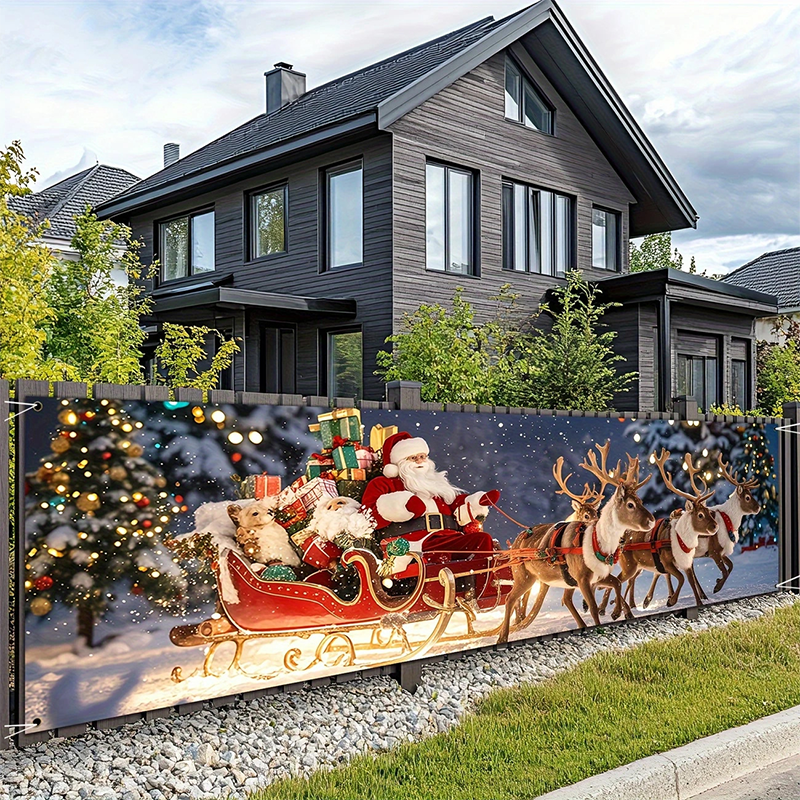 🔥Solange der Vorrat reicht 40 % Rabatt!🎉Weihnachtsbanner für draußen zum Aufhängen