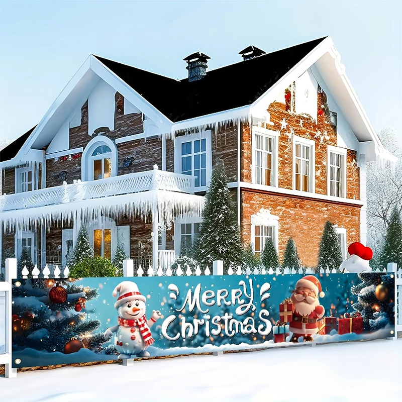 🔥Solange der Vorrat reicht 40 % Rabatt!🎉Weihnachtsbanner für draußen zum Aufhängen