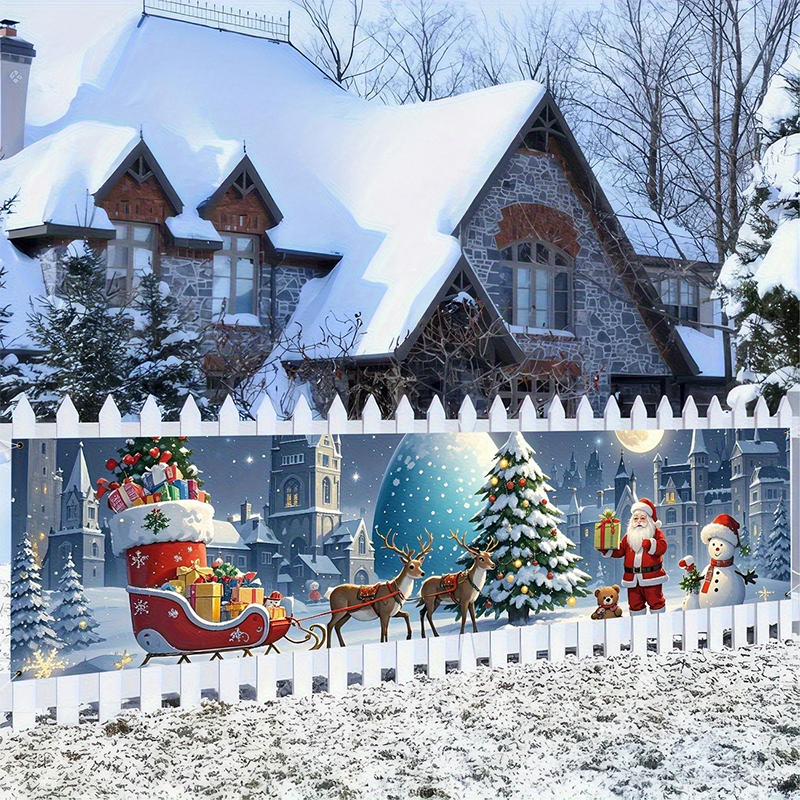 🔥Solange der Vorrat reicht 40 % Rabatt!🎉Weihnachtsbanner für draußen zum Aufhängen