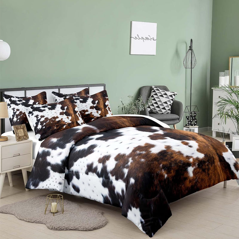 ⭐🎅Kuschelwohl™ Kuschelweiches Bettwäsche-Set „Kuh-Print“ (Großer Weihnachts-Sale 🎄)