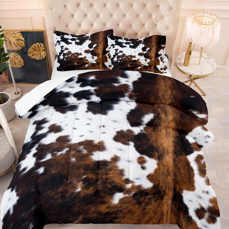 ⭐🎅Kuschelwohl™ Kuschelweiches Bettwäsche-Set „Kuh-Print“ (Großer Weihnachts-Sale 🎄)