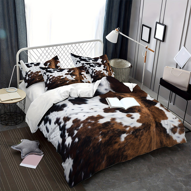 ⭐🎅Kuschelwohl™ Kuschelweiches Bettwäsche-Set „Kuh-Print“ (Großer Weihnachts-Sale 🎄)