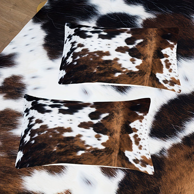 ⭐🎅Kuschelwohl™ Kuschelweiches Bettwäsche-Set „Kuh-Print“ (Großer Weihnachts-Sale 🎄)