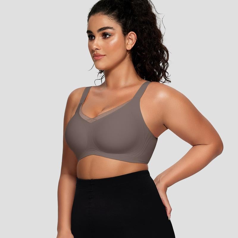 💖DERNIER JOUR -50%💷Soutien-gorge push-up sans armatures et sans coutures en maille avec décolleté en V pour femmes