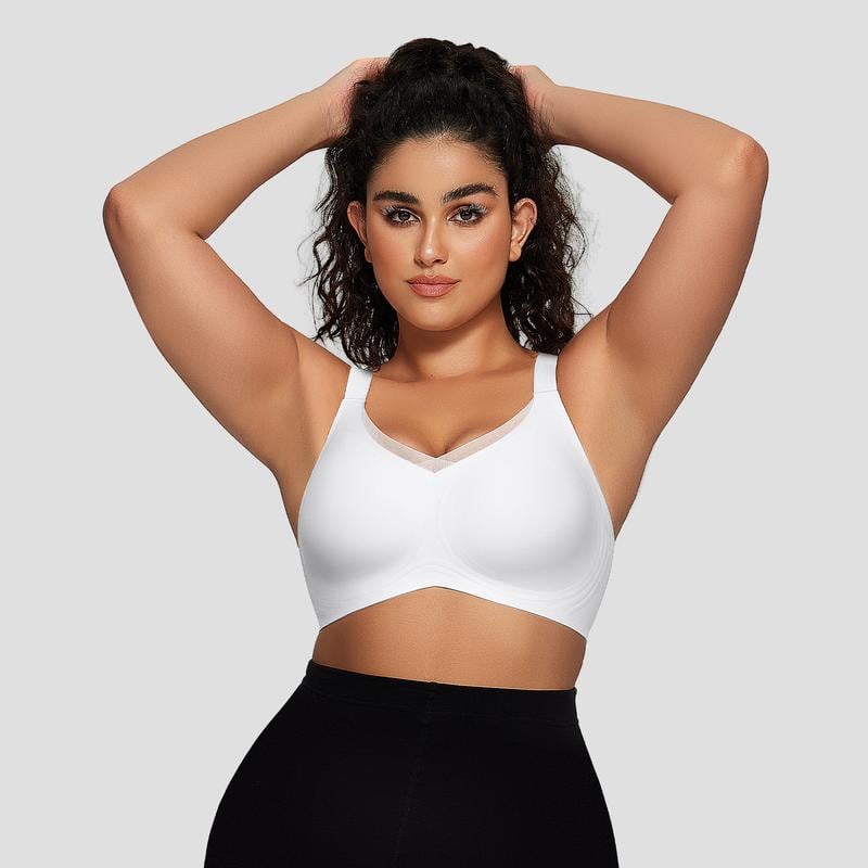 💖DERNIER JOUR -50%💷Soutien-gorge push-up sans armatures et sans coutures en maille avec décolleté en V pour femmes