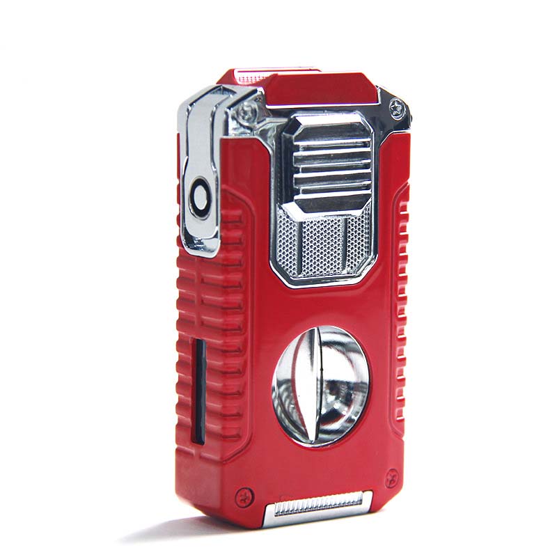 🎅🎁Cadeaux de Noël 🎊Briquet à cigares rechargeable 5 en 1 avec coupe-cigare