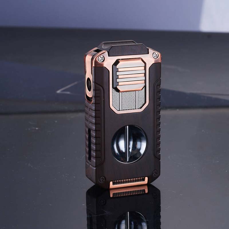 🎅🎁Cadeaux de Noël 🎊Briquet à cigares rechargeable 5 en 1 avec coupe-cigare