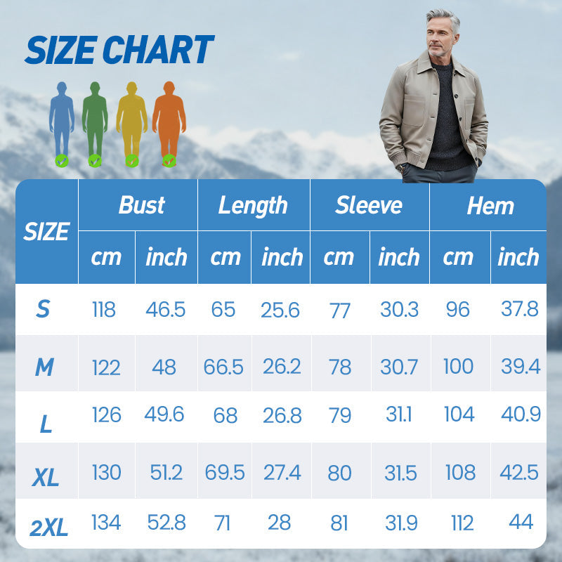 Veste classique pour homme en similicuir, confortable et élégante – chaude et polyvalente, actuellement en promotion pour Noël 🎄