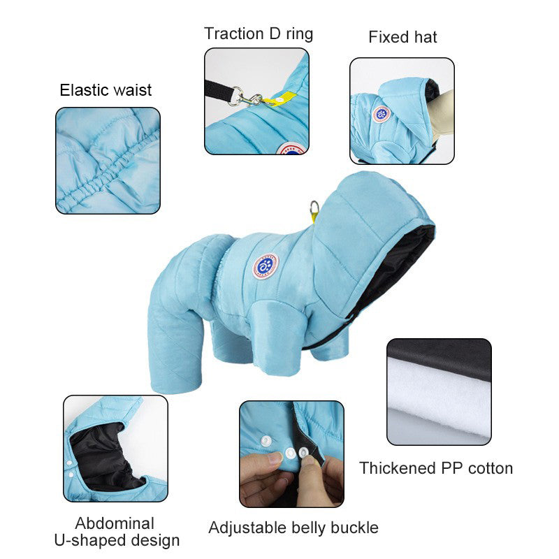 📢🐶Combinaison d'hiver premium Cozy Comfort™ pour chien – Protection chaude pour votre compagnon à quatre pattes (Vente de Noël : jusqu'à -40 %)