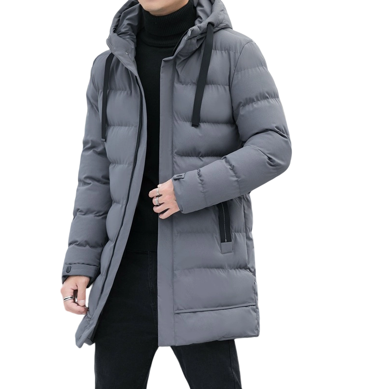 (Geschenk-Tipp) Kuschelwohl™ Mittellange Herren-Steppjacke mit Kapuze – Das perfekte Geschenk für Papa 🎁 – 🎄 Weihnachts-Sale & Sofort-Rabatt