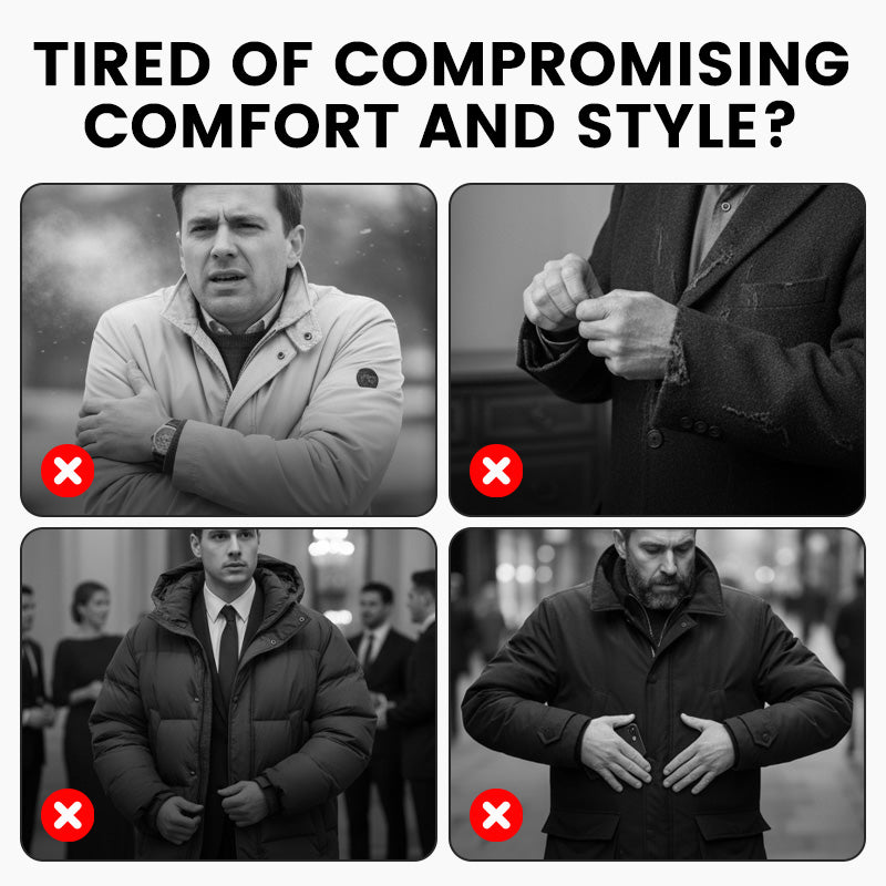 ⏳Zeitlich begrenztes Sonderangebot⏰ Gefütterter Herren-Wintermantel für Business und Freizeit