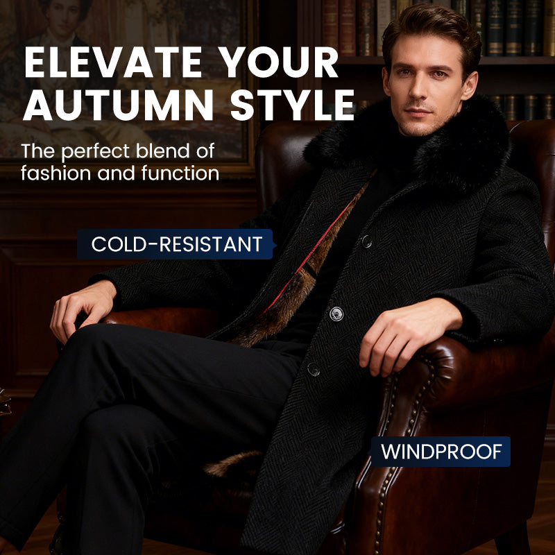 ⏳Zeitlich begrenztes Sonderangebot⏰ Gefütterter Herren-Wintermantel für Business und Freizeit