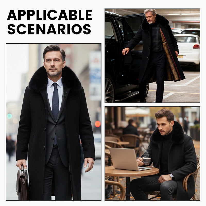 ⏳Zeitlich begrenztes Sonderangebot⏰ Gefütterter Herren-Wintermantel für Business und Freizeit